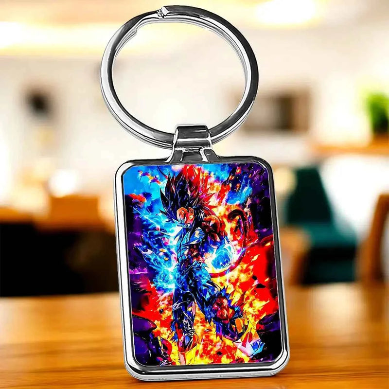 Porte Clé Vegeta SSJ4 Dragon Ball GT illustré à la main en Anjou