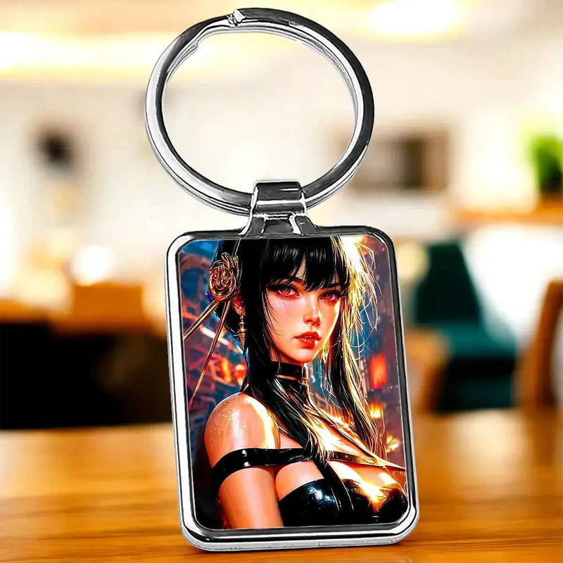 Porte Clé Yor Forger Spy x Family illustré à la main en Anjou