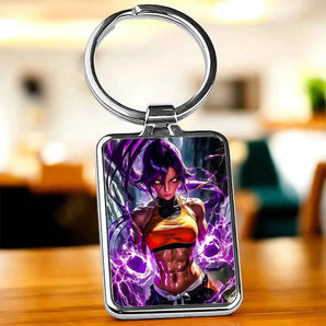 Porte Clé Yoruichi Bleach illustré à la main en Anjou