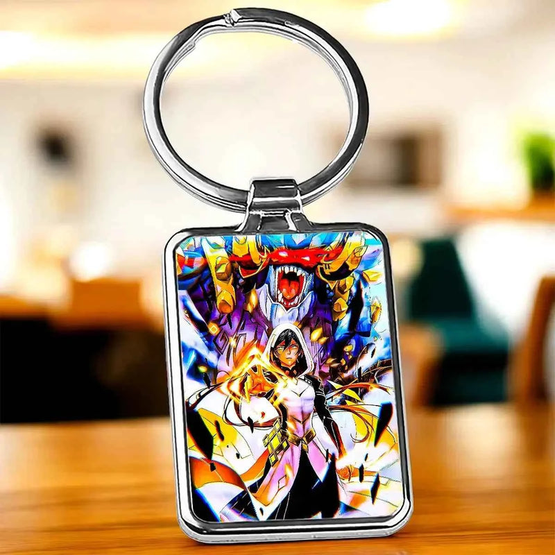 Porte-clé Zhongli Genshin Impact illustré à la main en Anjou
