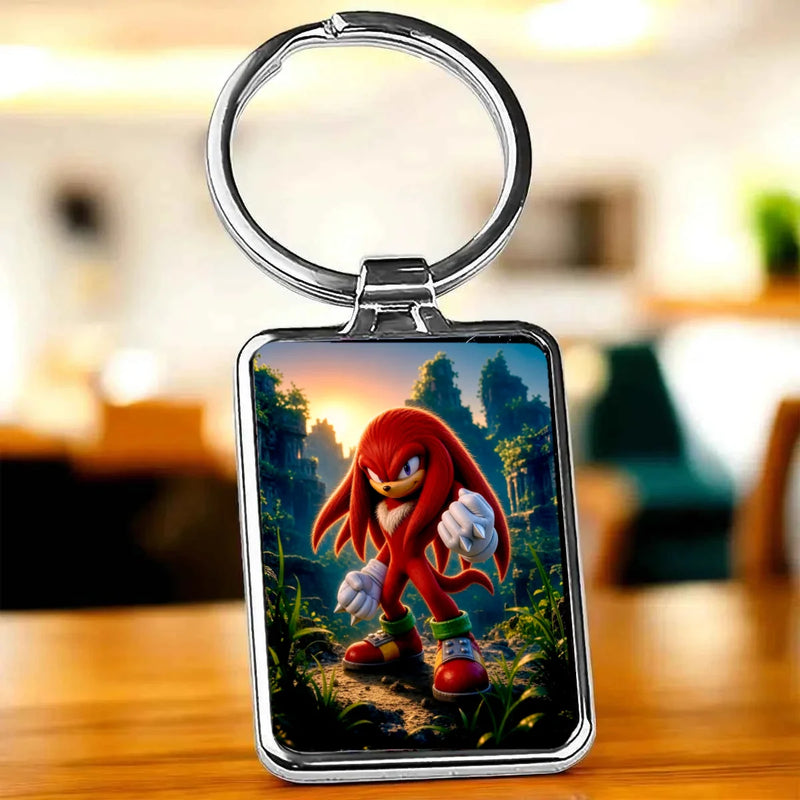 Porte-Clé Knuckles illustré à la main en Anjou