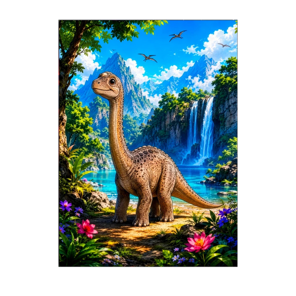 Tableau Dinosaure – 10x15 cm