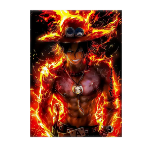 Tableau Ace One Piece illustré à la main en Anjou
