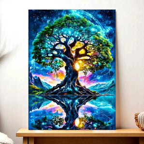 Tableau Arbre de Vie illustré à la main en Anjou