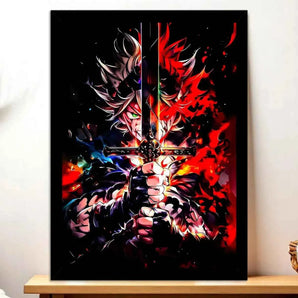 Poster Asta Black Clover illustré à la main en Anjou