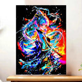 Affiche Ayaka Genshin Impact illustrée à la main en Anjou