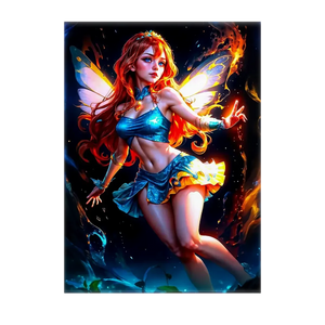 Poster Bloom Winx illustré à la main en Anjou