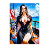 Poster Boa Hancock One Piece illustré à la main en Anjou