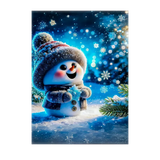 Tableau Bonhomme de Neige Mignon