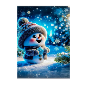 Tableau Bonhomme de Neige Mignon