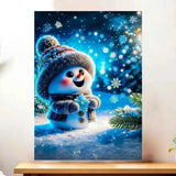 Tableau Bonhomme de Neige Mignon