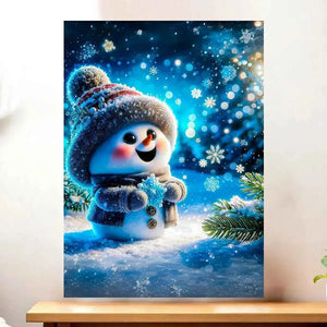 Tableau Bonhomme de Neige Mignon