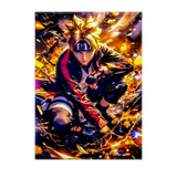 Poster Boruto Uzumaki Naruto illustré à la main en Anjou