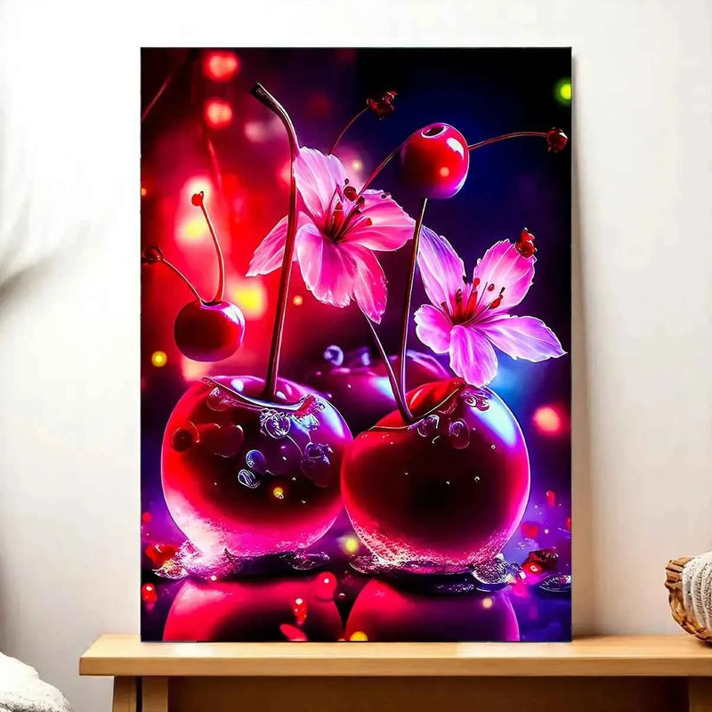 Tableau Cerise illustré à la main en Anjou