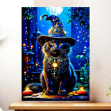 Affiche Chat Sorcier
