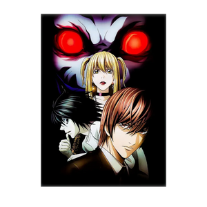 Poster Personnages Death Note illustré à la main en Anjou