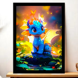 Cadre Noir Dragon Bleu