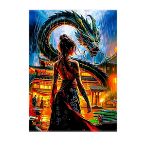 Poster Dragon Japonais