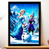 Cadre Noir Elsa illustré à la main en Anjou