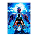Poster Eren Attaque des Titans illustré à la main en Anjou