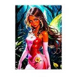 Poster Flora Winx illustré à la main en Anjou