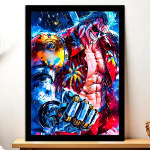 Cadre Noir Franky illustré à la main en Anjou