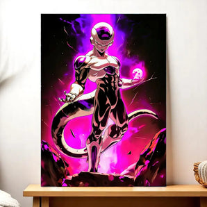 Tableau Freezer Dragon Ball illustré à la main en Anjou