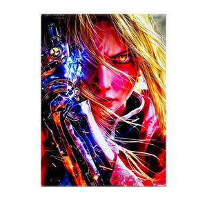 Poster FullMetal Alchemist illustré à la main en Anjou