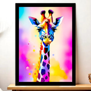 Cadre Noir Girafe Pop