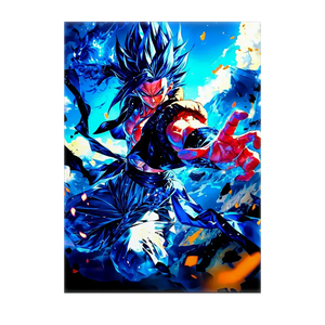 Poster Gogeta Blue illustré à la main en Anjou