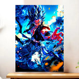 Affiche Gogeta Blue illustrée à la main en Anjou