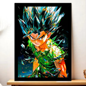 Cadre Noir Gon Hunter x Hunter illustré à la main en Anjou