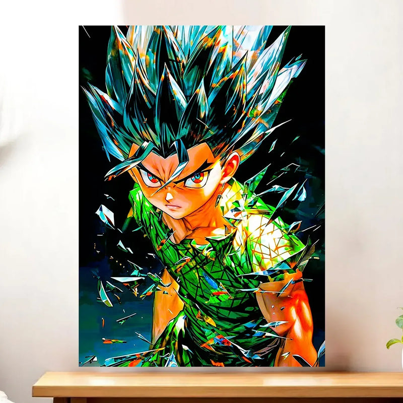 Affiche Gon Hunter x Hunter illustrée à la main en Anjou