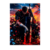 Poster Guts Berserk illustré à la main en Anjou