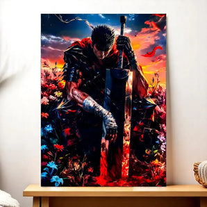 Tableau Guts Berserk illustré à la main en Anjou