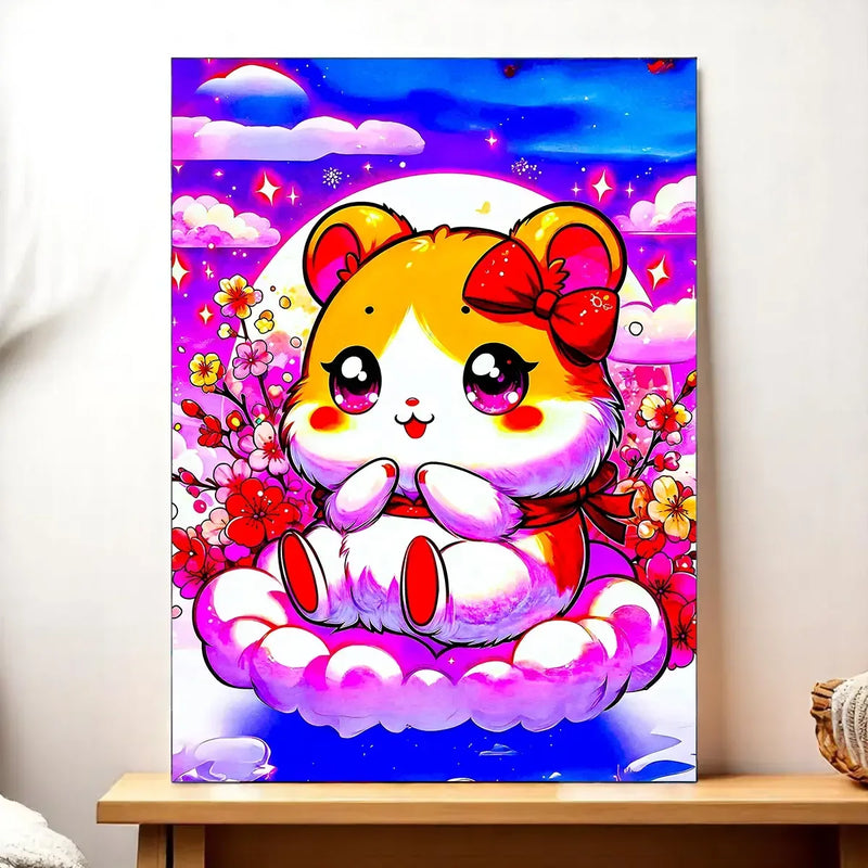 Tableau Hamtaro illustré à la main en Anjou