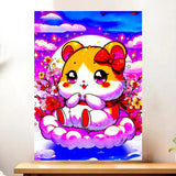 Affiche Hamtaro illustrée à la main en Anjou