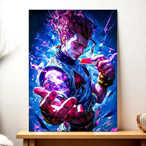 Toile Hisoka Hunter x Hunter illustrée à la main en Anjou