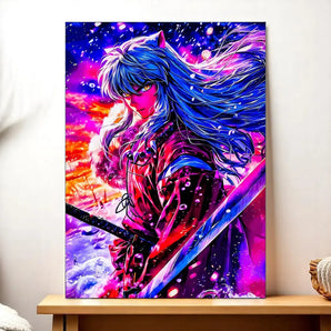 Tableau Inuyasha illustré à la main en Anjou
