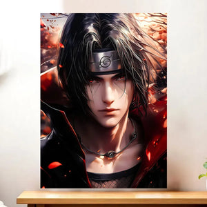 Affiche Itachi Naruto illustrée à la main en Anjou