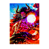 Poster Kaido One Piece illustré à la main en Anjou