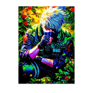 Poster Kakashi Naruto illustré à la main en Anjou