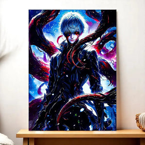 Tableau Kaneki Tokyo Ghoul illustré à la main en Anjou