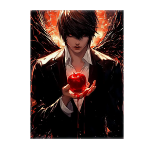 Poster Kira Death Note illustré à la main en Anjou