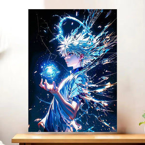 Affiche Kirua Hunter x Hunter illustrée à la main en Anjou