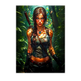 Poster Lara Croft illustré à la main en Anjou
