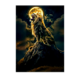 Poster Lion Rugissant illustré à la main en Anjou