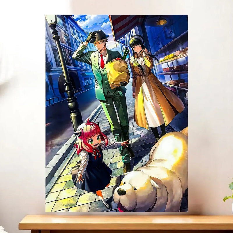 Affiche Spy x Family illustrée à la main en Anjou