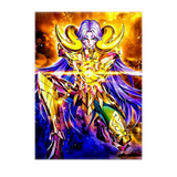 Poster Mû du Bélier Saint Seiya illustré à la main en Anjou