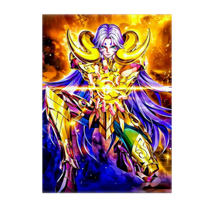 Poster Mû du Bélier Saint Seiya illustré à la main en Anjou